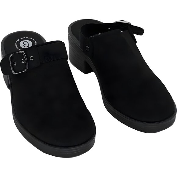 Bzees Shoes - Bzees Women's Open Book Black Clog Shoes 7.5 Wide
